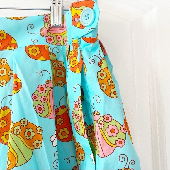 MODCLOTH X Marisol Ladybug Pleated Swing Skirt NEW Novelty - Picture 6 of 11